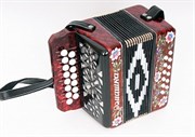Шуйская гармонь C20X-C-RED Гармонь "Ромашка" 15х12-I, красная